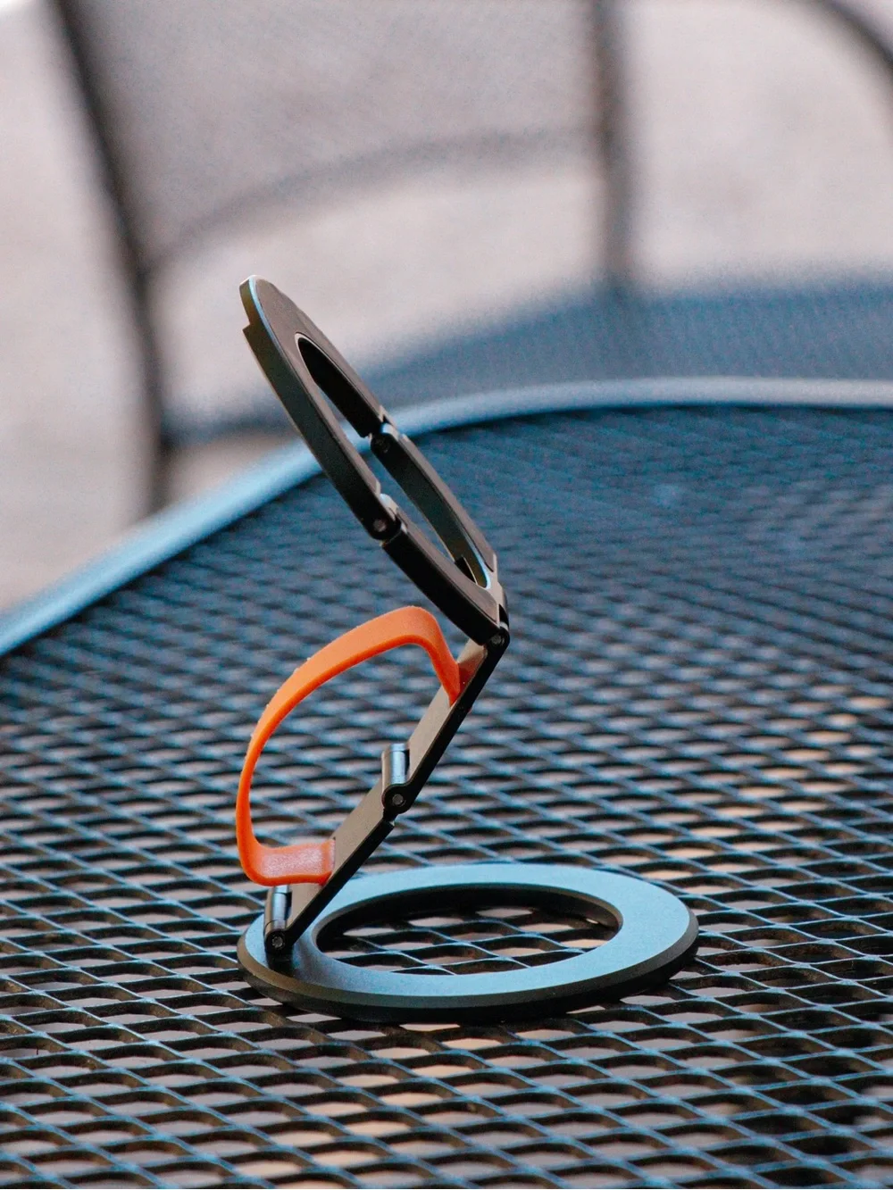 magnetic ring Black and Orange Wearable Stand Holder - Unbranded